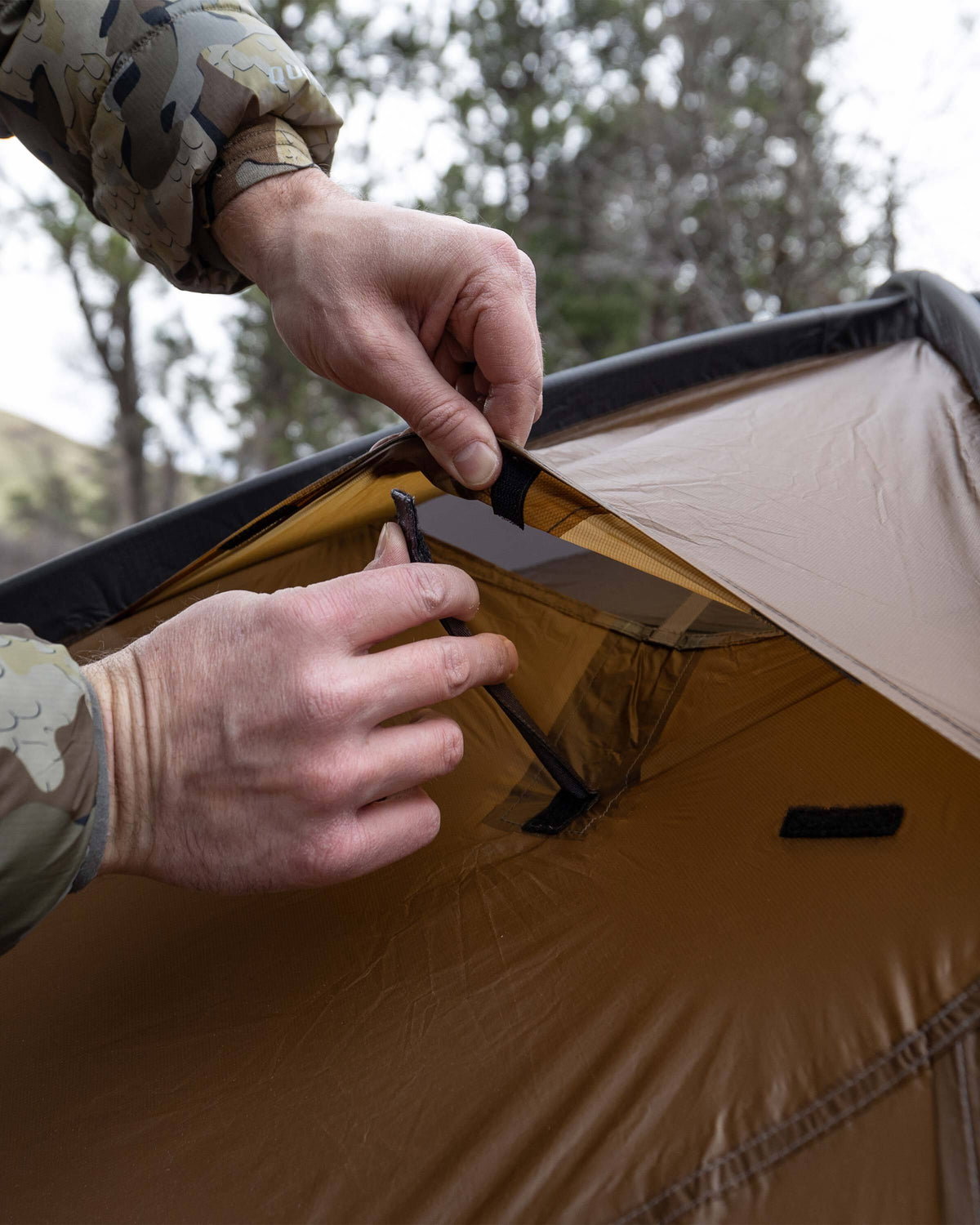 Mountain Star 3 Person Tent Set | Gunmetal-Camel