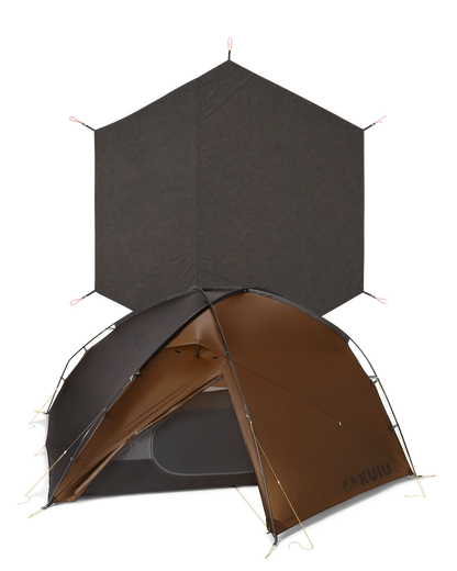 Mountain Star 3 Person Tent Set | Gunmetal-Camel