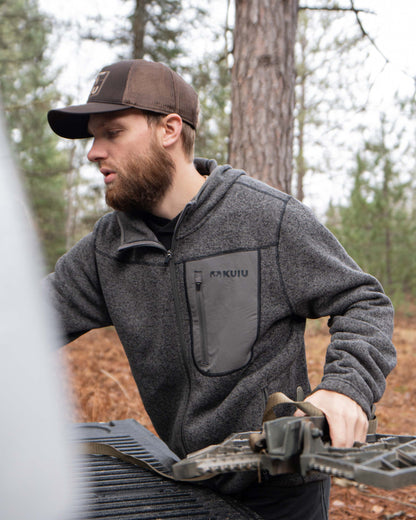 Base Camp Hooded Sweater | Steel Blue Heather