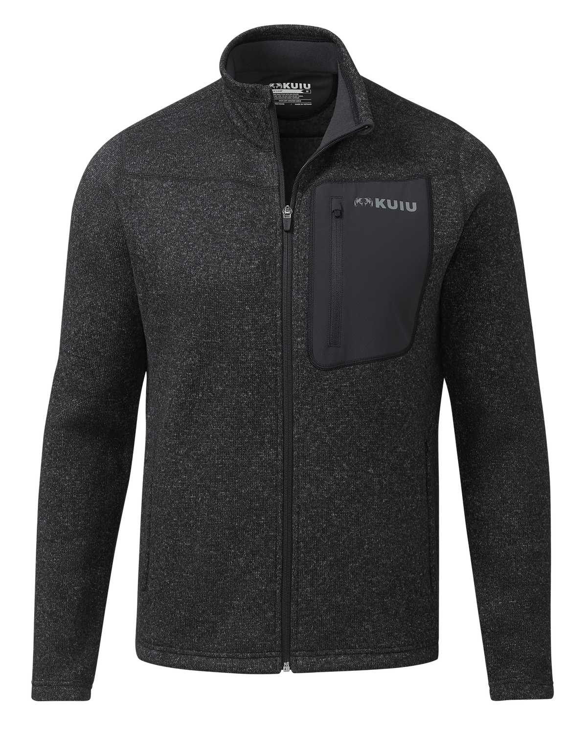Base Camp Full Zip Sweater | Steel Blue Heather
