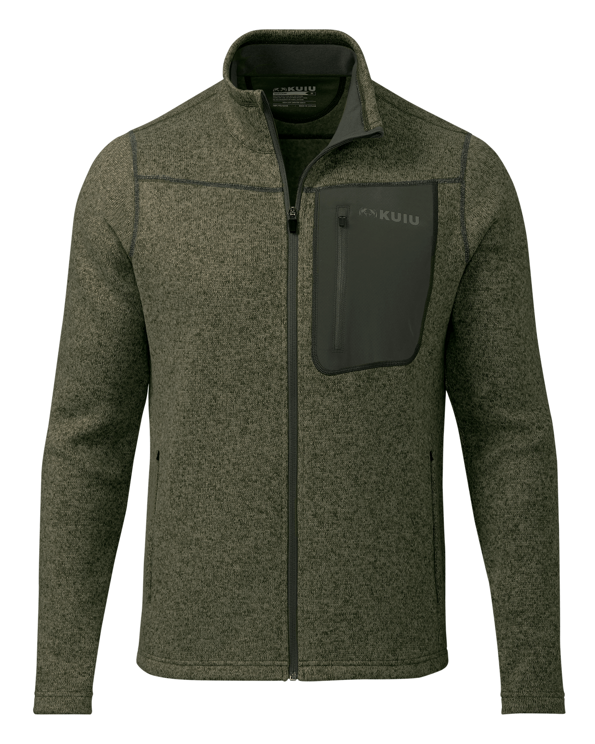 Base Camp Full Zip Sweater | Steel Blue Heather