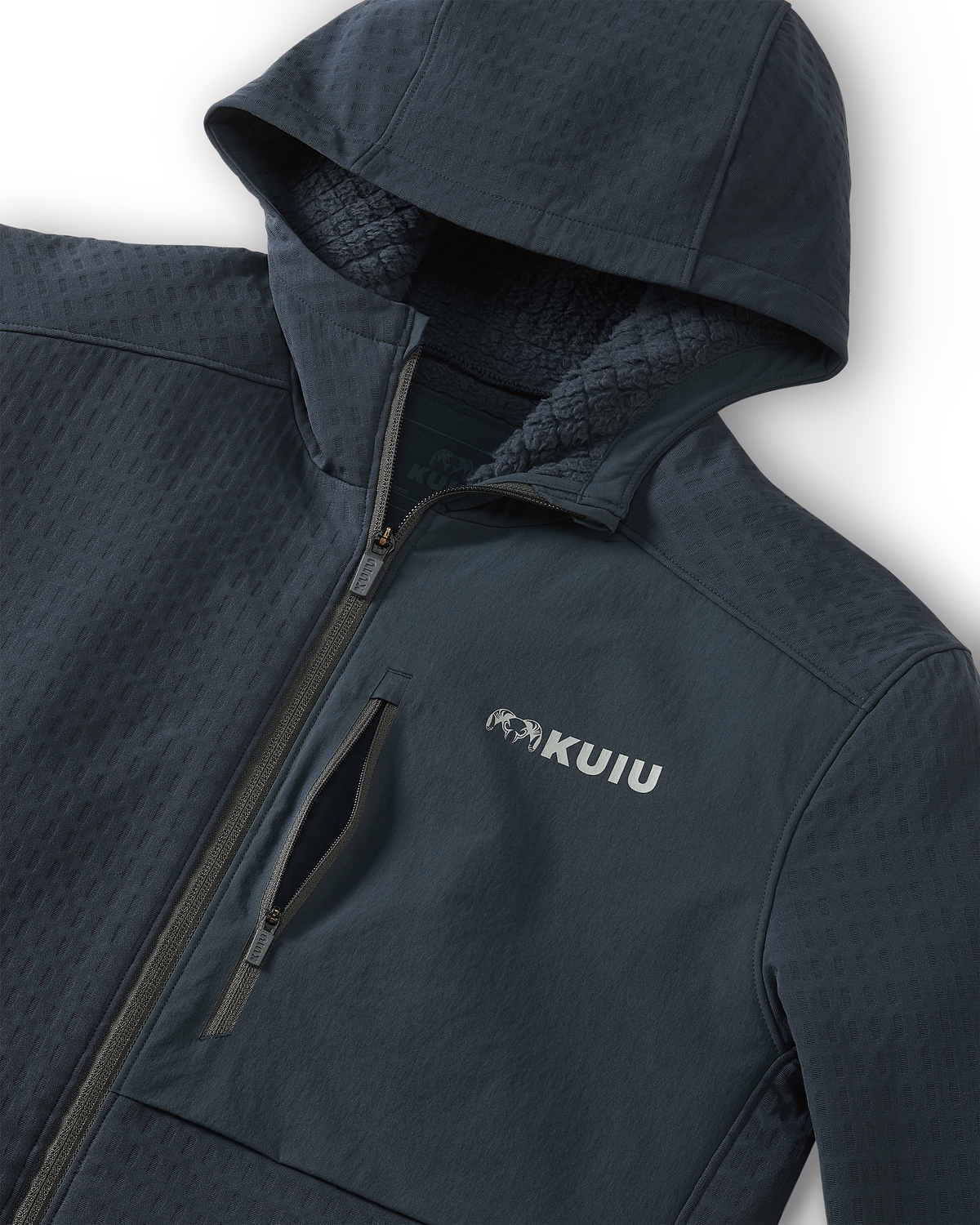 Blockfield Fleece Hoodie | Gunmetal