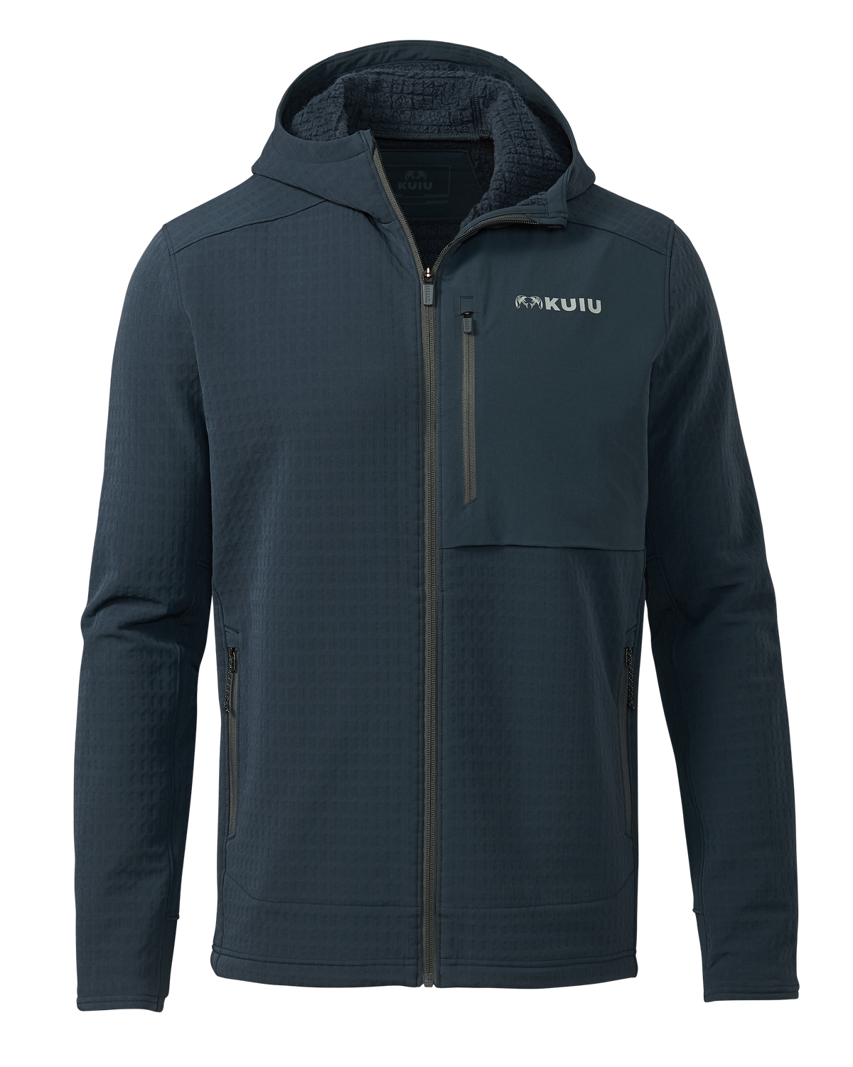 Blockfield Fleece Hoodie | Gunmetal