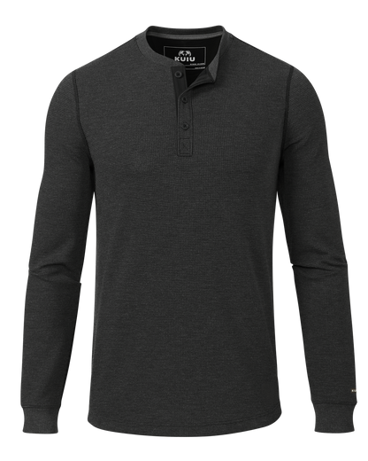 Canyon Waffle Henley | Army Heather