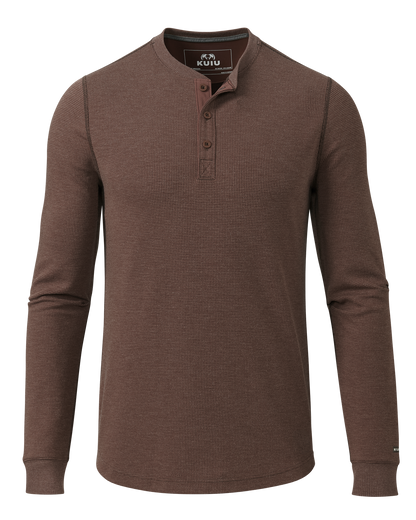 Canyon Waffle Henley | Army Heather