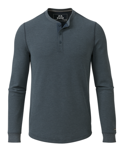 Canyon Waffle Henley | Army Heather