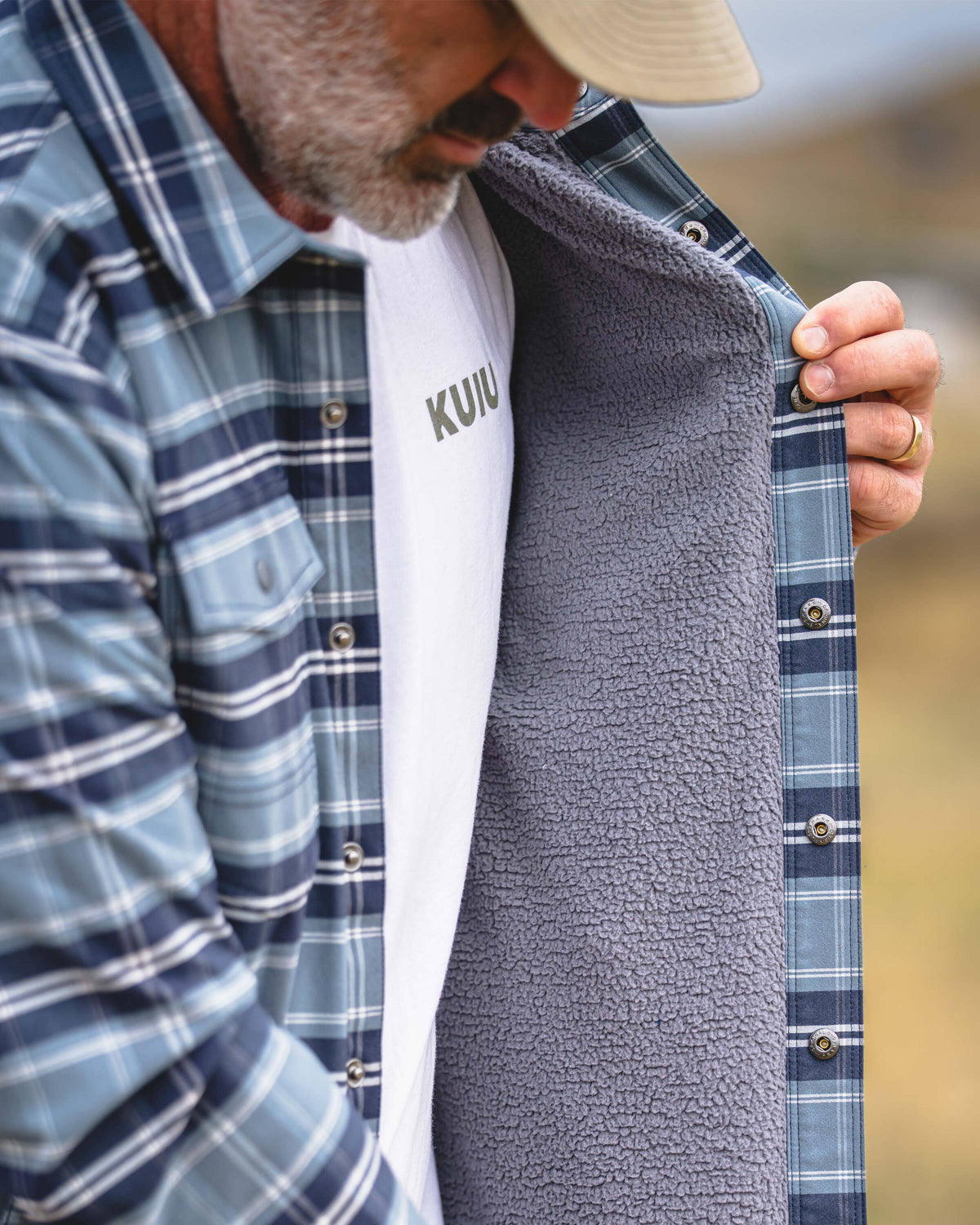 Field Flannel Fleece Shirt Jacket | Valo Plaid