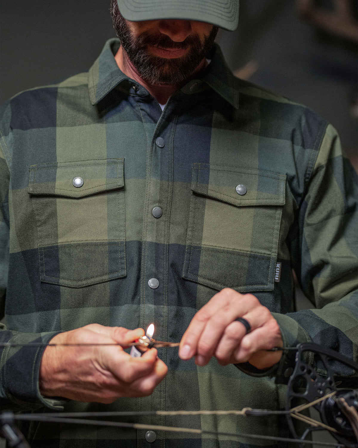 Field Flannel Fleece Shirt Jacket | Valo Plaid