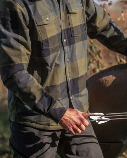 Field Flannel Fleece Shirt Jacket | Valo Plaid
