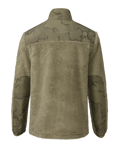 Sherpa Fleece Zip Pullover | Arctic Shadow Tonal