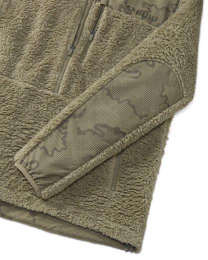 Sherpa Fleece Zip Pullover | Arctic Shadow Tonal