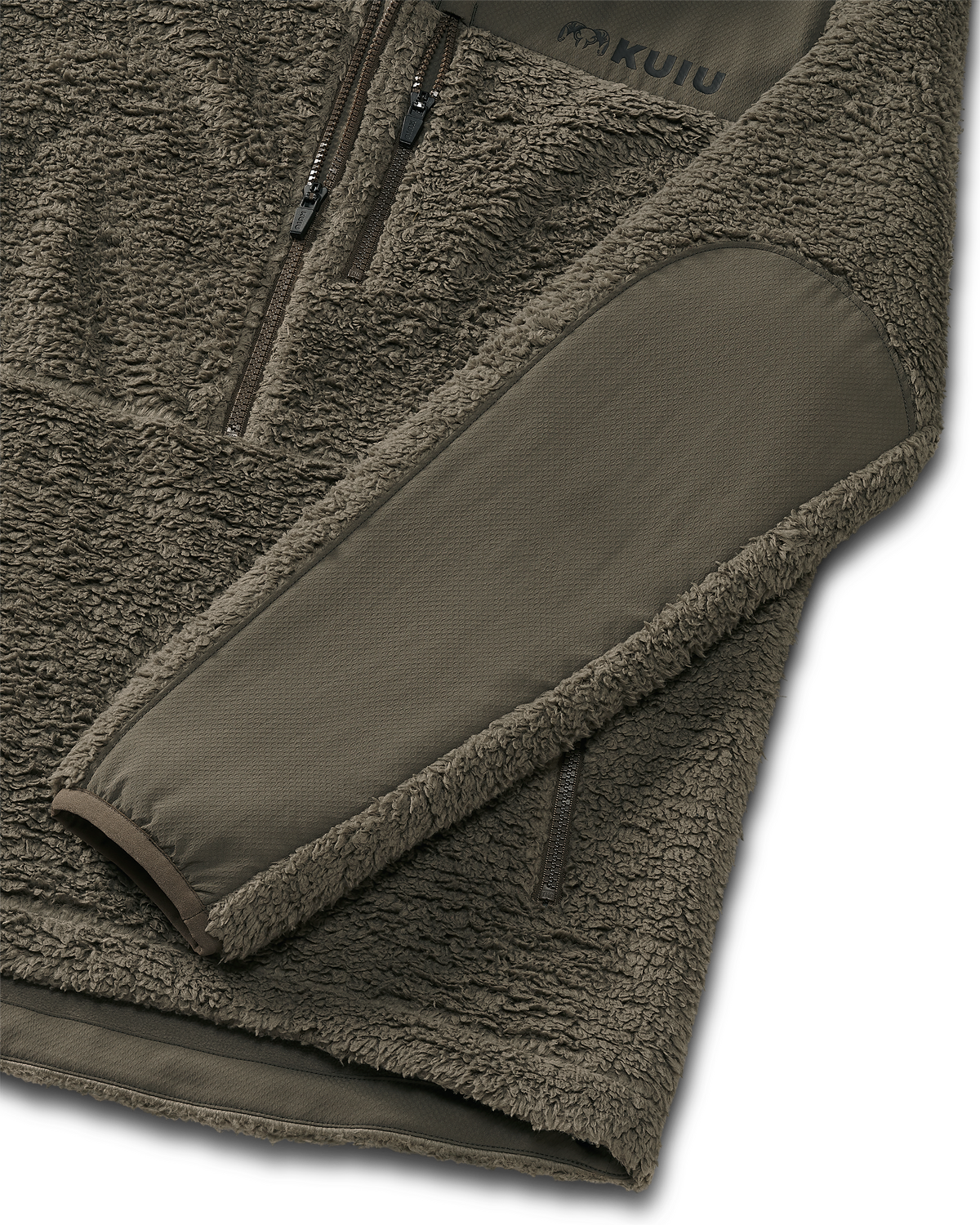 Sherpa Fleece Zip Pullover | Arctic Shadow Tonal