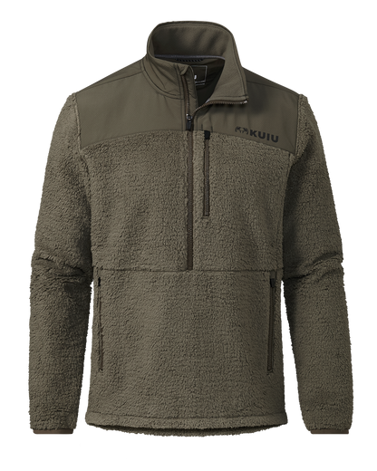 Sherpa Fleece Zip Pullover | Arctic Shadow Tonal