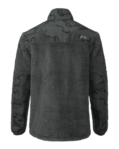Sherpa Fleece Zip Pullover | Arctic Shadow Tonal
