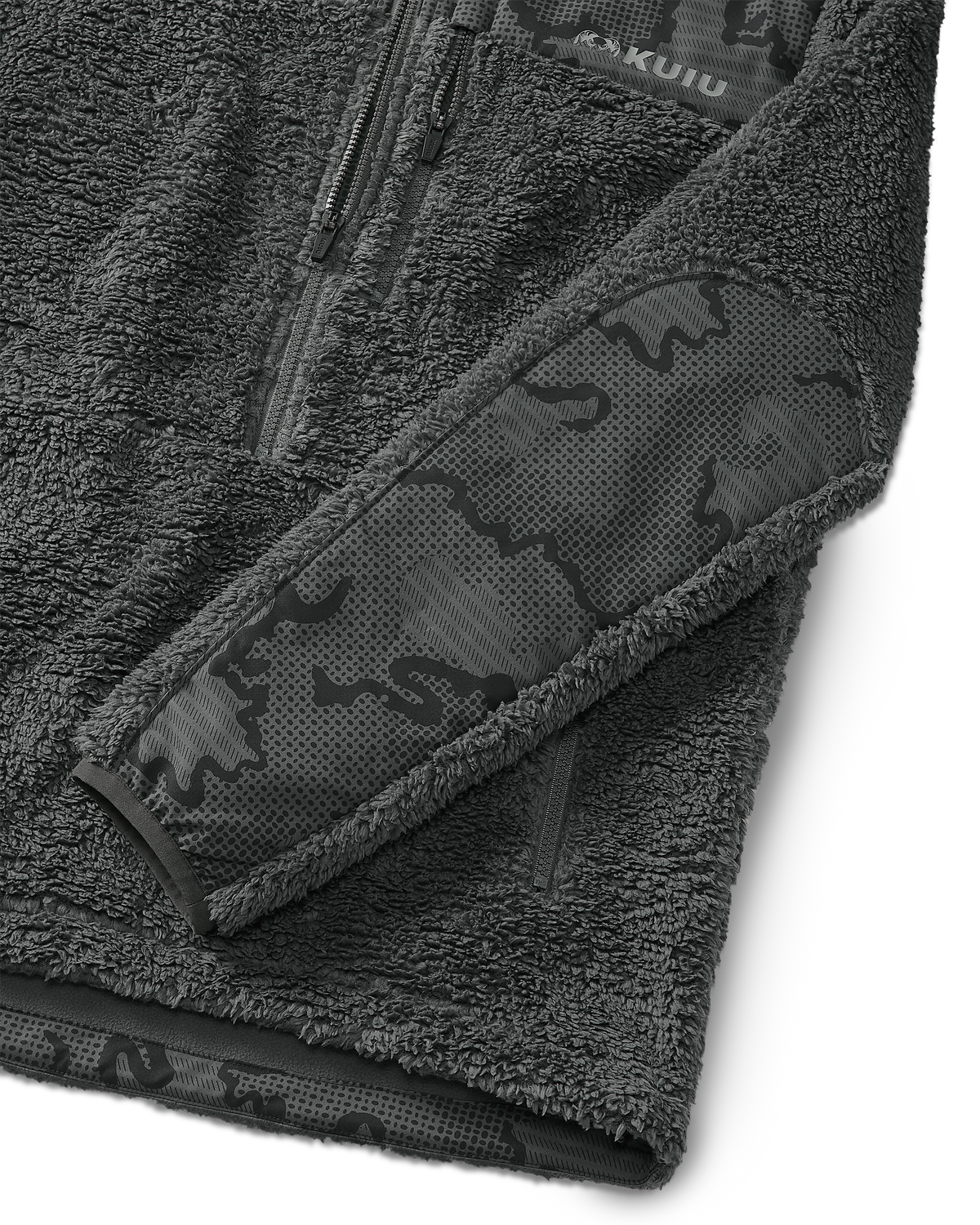 Sherpa Fleece Zip Pullover | Arctic Shadow Tonal