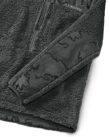 Sherpa Fleece Zip Pullover | Arctic Shadow Tonal