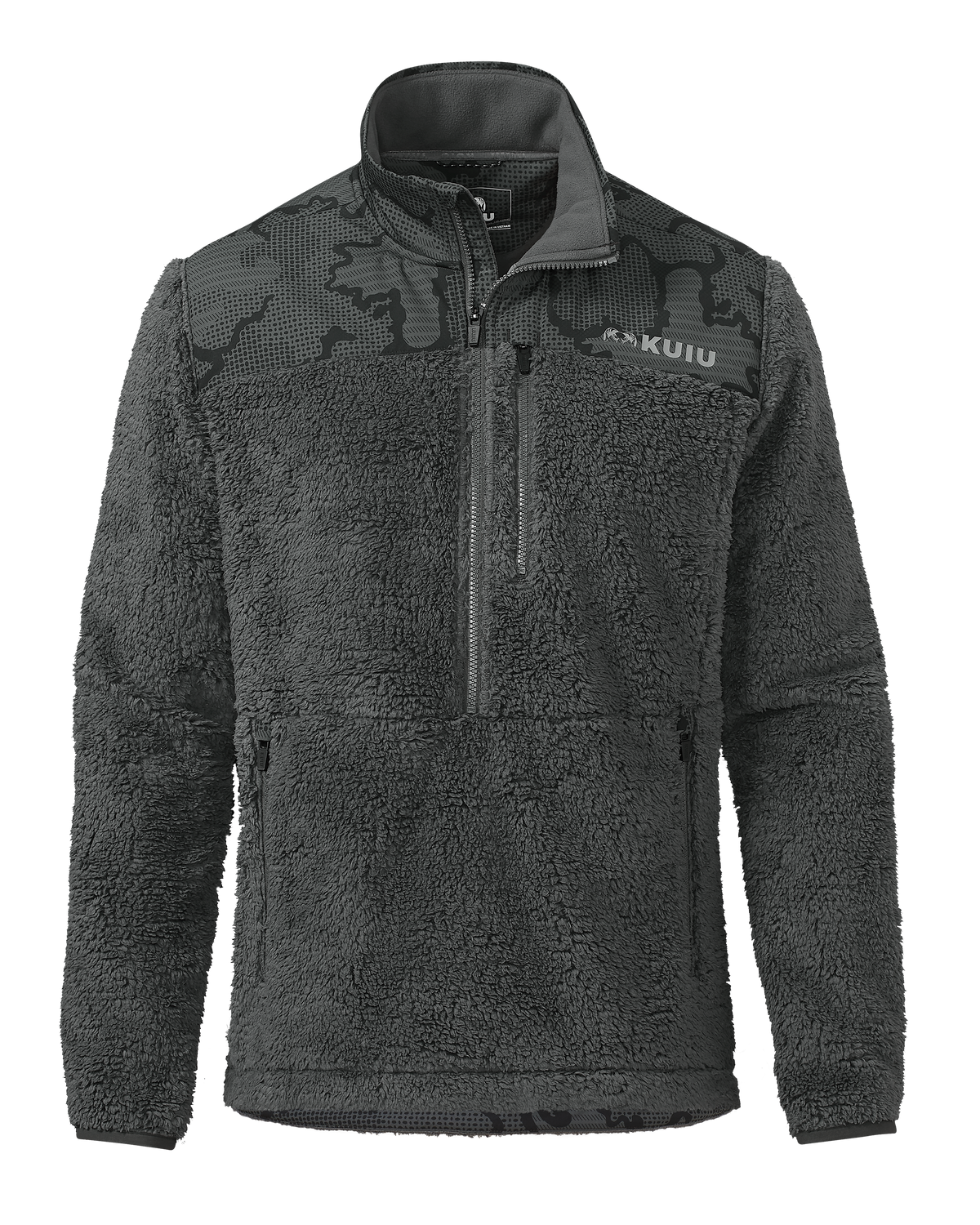 Sherpa Fleece Zip Pullover | Arctic Shadow Tonal