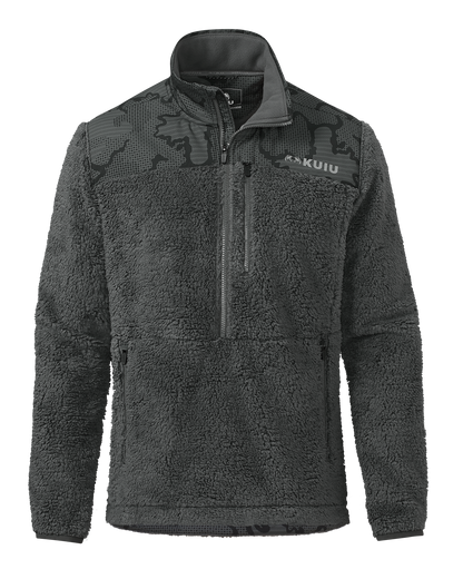Sherpa Fleece Zip Pullover | Arctic Shadow Tonal