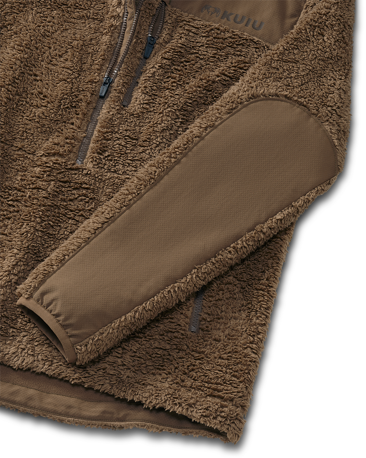 Sherpa Fleece Zip Pullover | Arctic Shadow Tonal