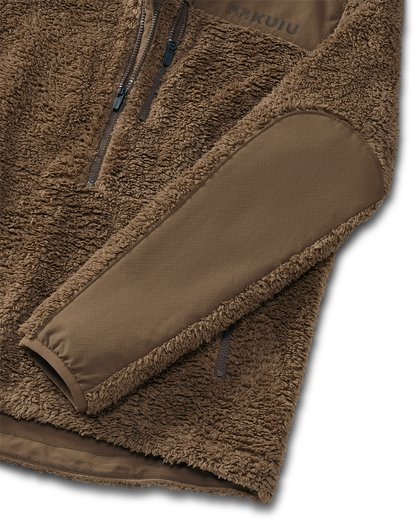 Sherpa Fleece Zip Pullover | Arctic Shadow Tonal