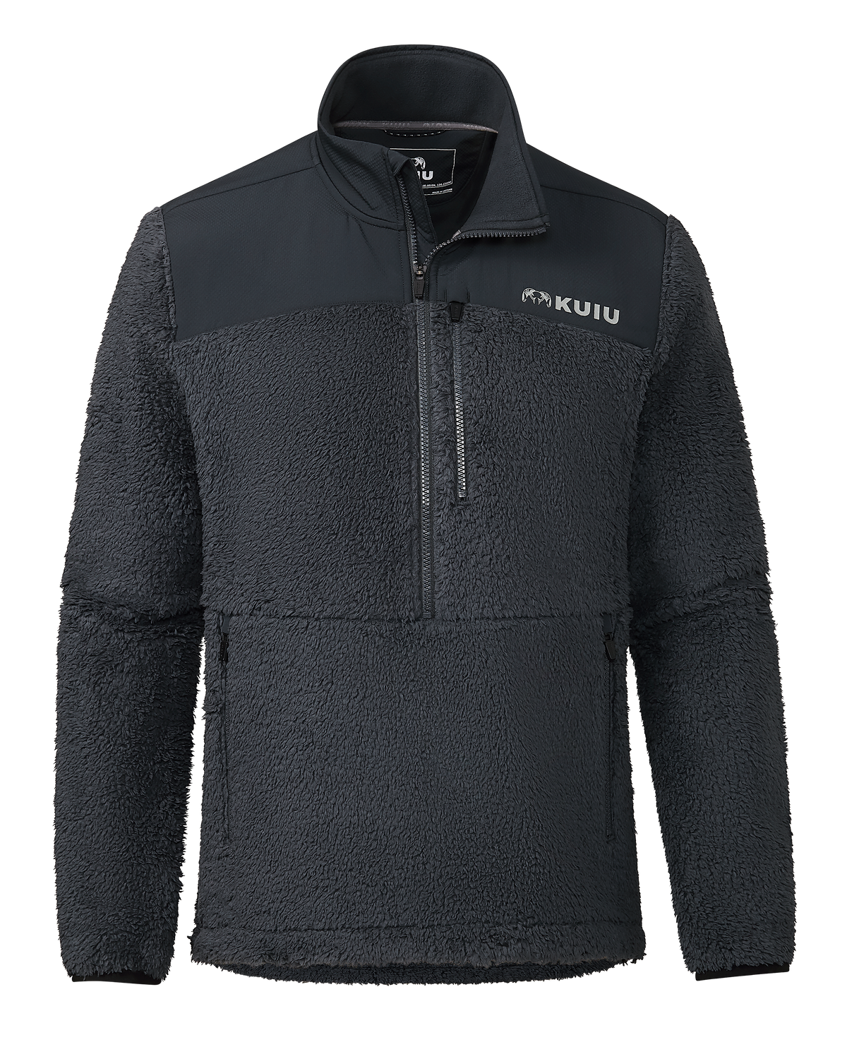 Sherpa Fleece Zip Pullover | Arctic Shadow Tonal