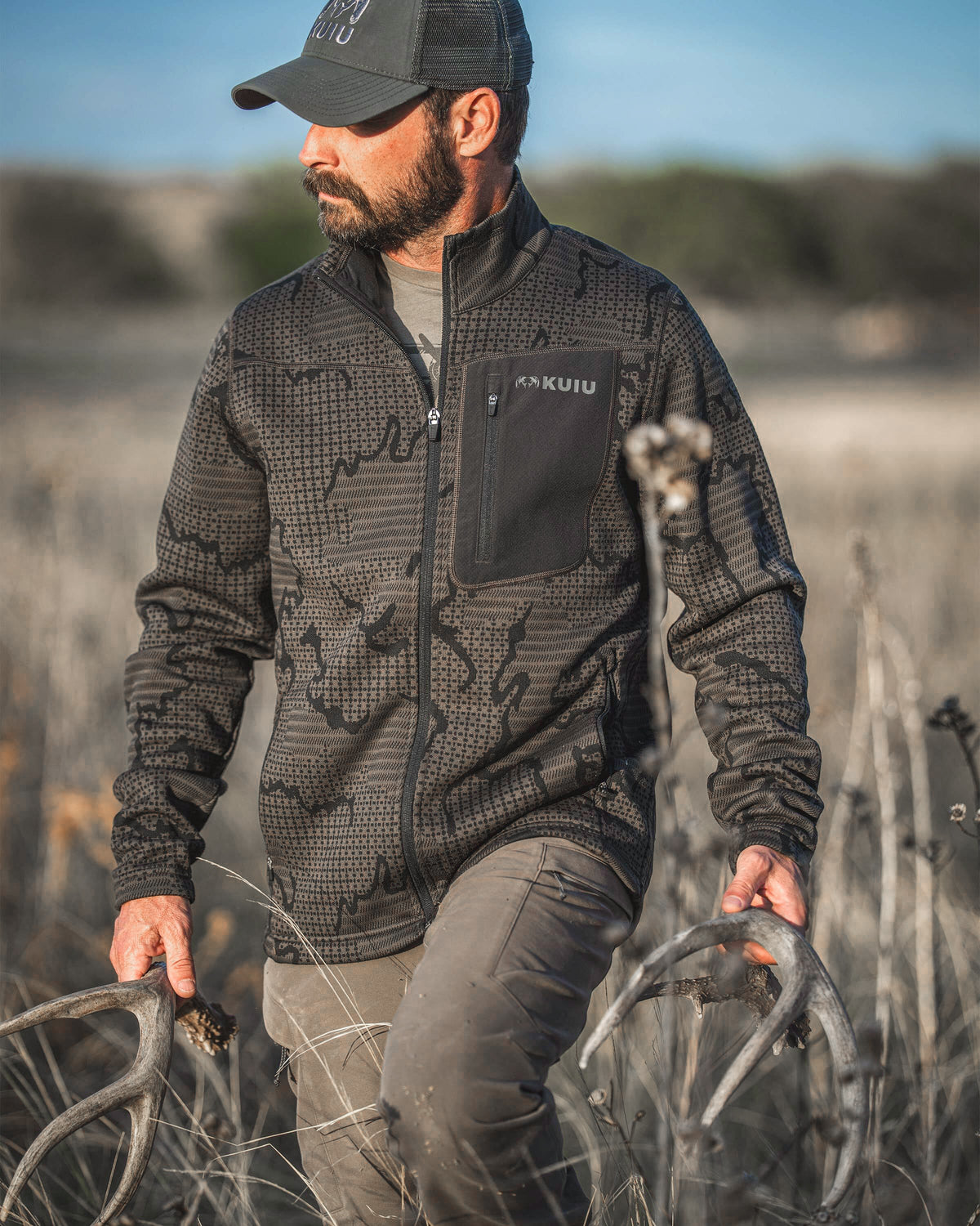 Outland Fleece Full Zip | Asphalt Tonal