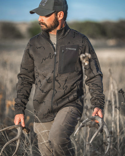 Outland Fleece Full Zip | Asphalt Tonal