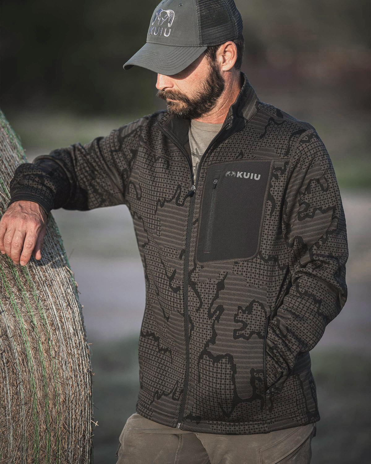 Outland Fleece Full Zip | Asphalt Tonal