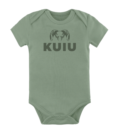 KUIU Stacked Logo Baby One-Piece | Mist