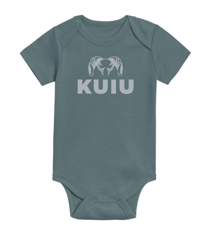 KUIU Stacked Logo Baby One-Piece | Mist