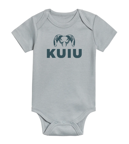 KUIU Stacked Logo Baby One-Piece | Mist