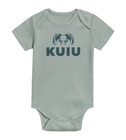 KUIU Stacked Logo Baby One-Piece | Tide