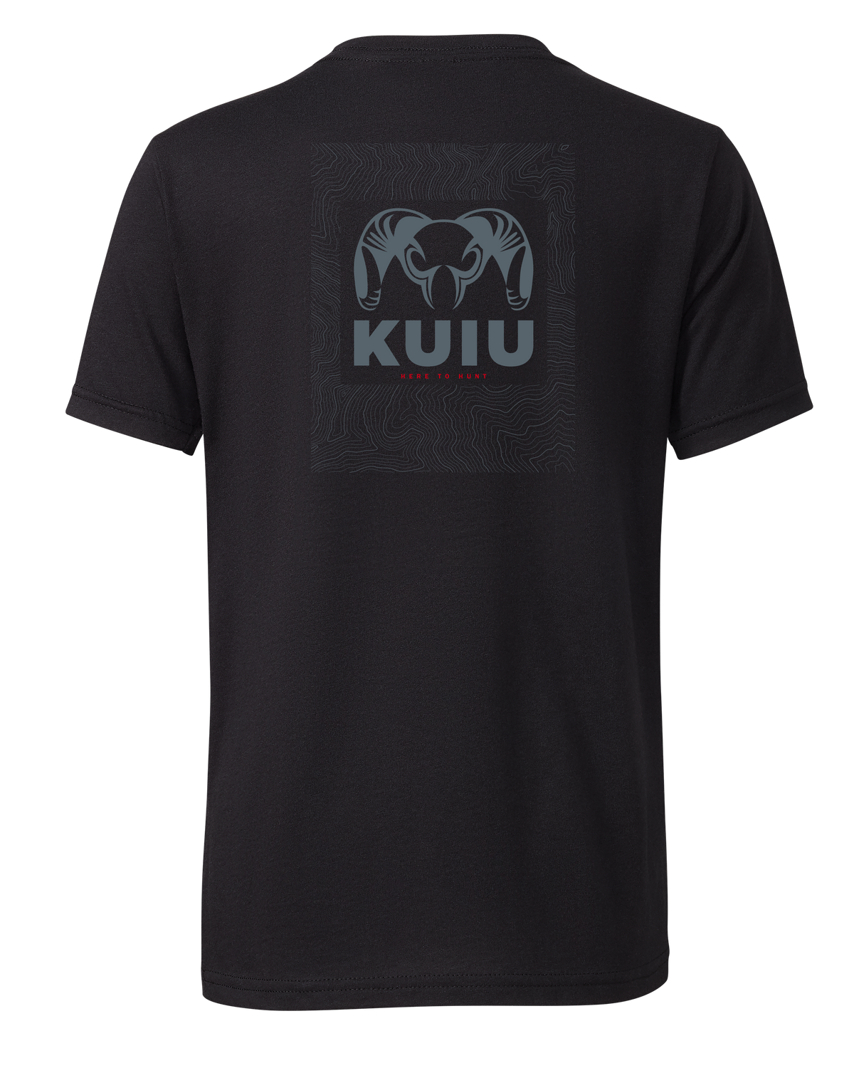 KUIU Youth Topo Back Logo T-Shirt | Charcoal