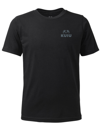 KUIU Youth Topo Back Logo T-Shirt | Charcoal