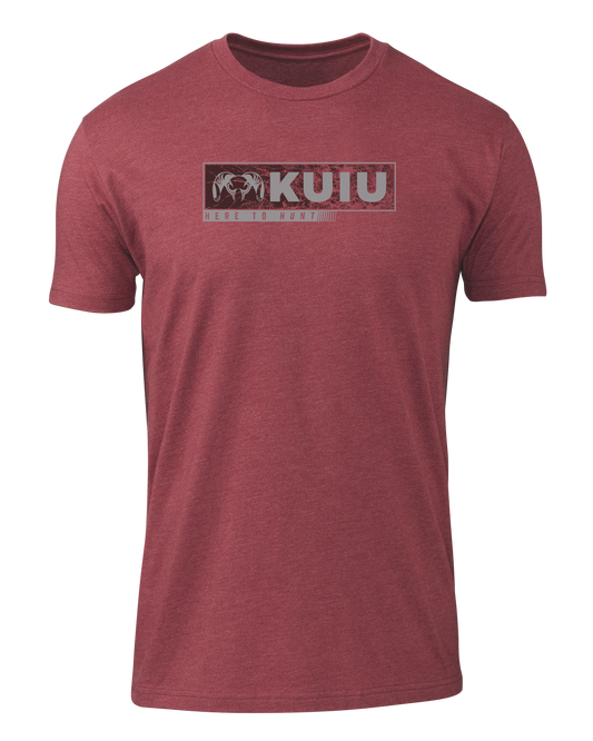 KUIU Here to Hunt Gritstone T-Shirt | Cardinal