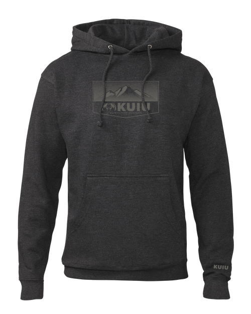 KUIU Ultralight Mountain Logo Hoodie | Charcoal