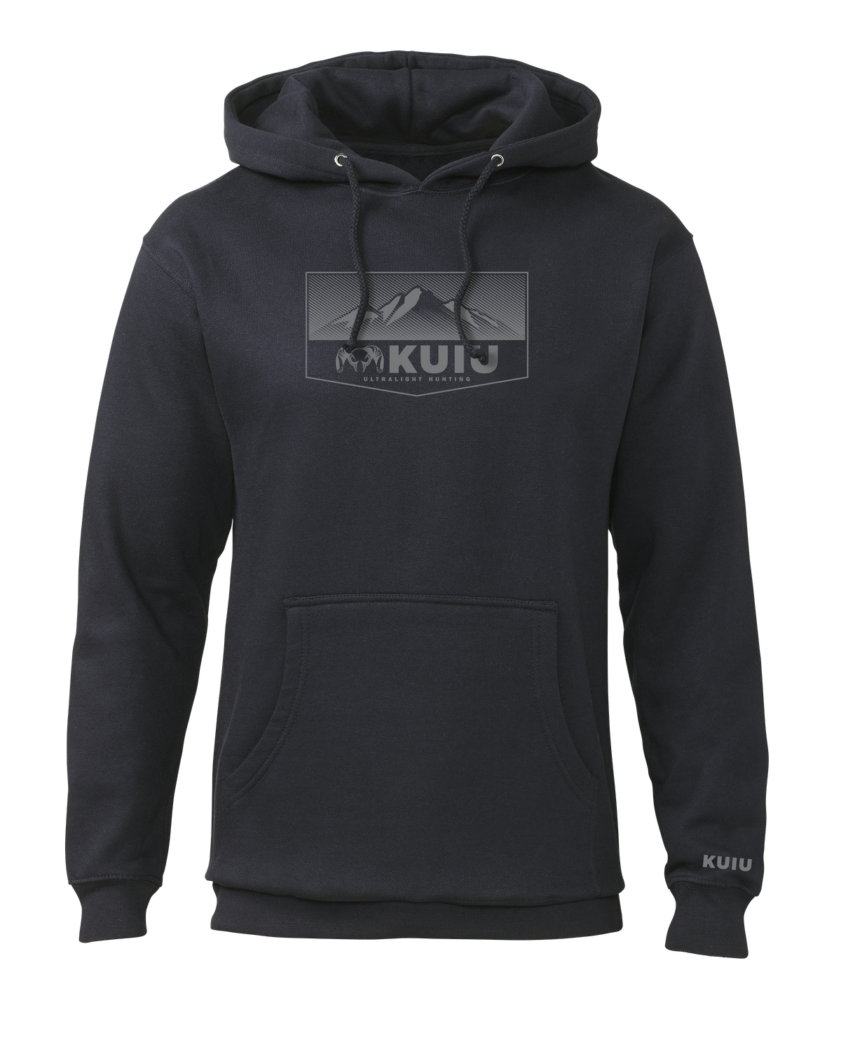KUIU Ultralight Mountain Logo Hoodie | Charcoal