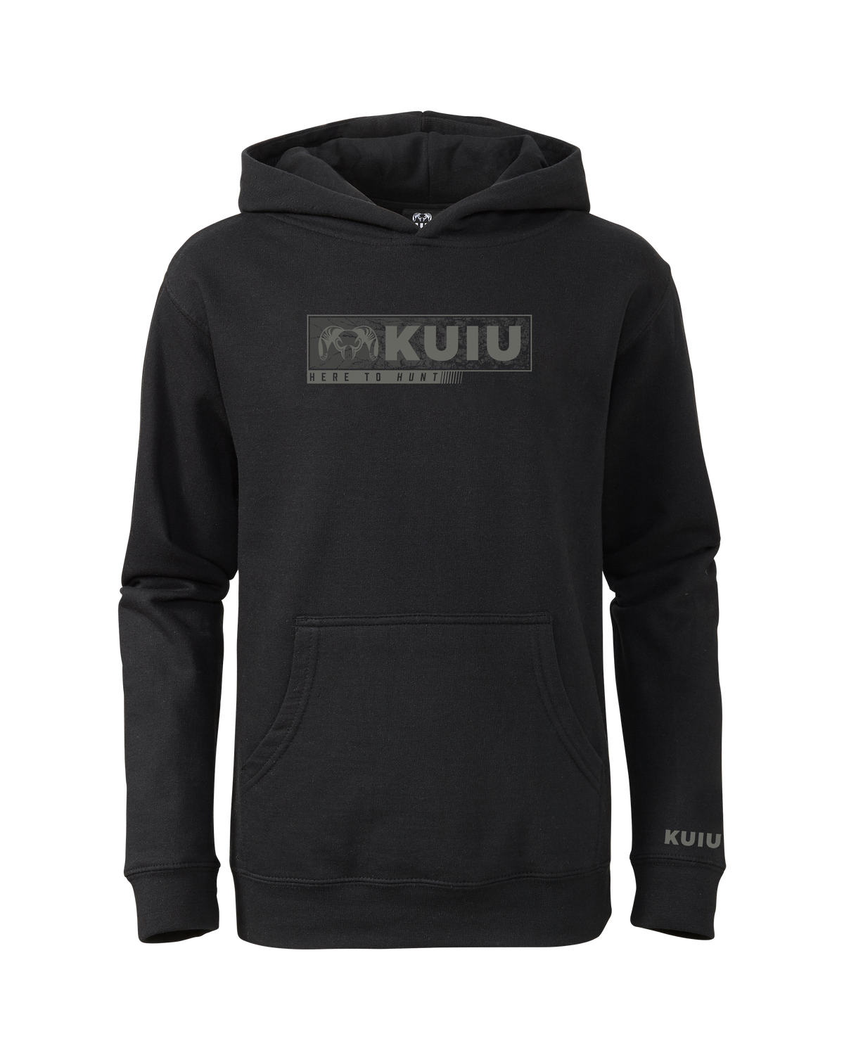 Youth Here to Hunt Gritstone Hoodie | Charcoal
