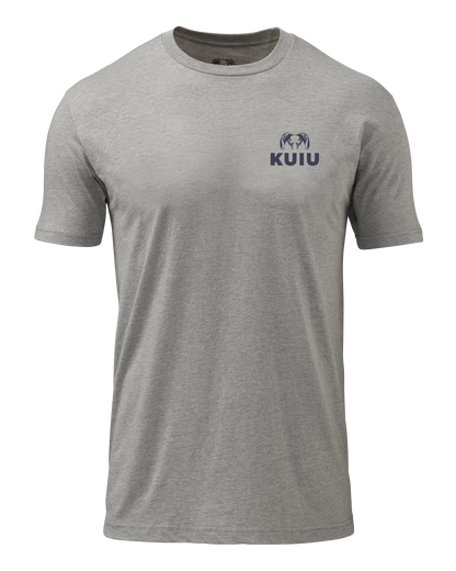 KUIU Here to Hunt Patch T-Shirt | Heather Grey