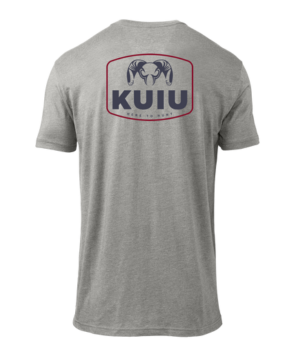 KUIU Here to Hunt Patch T-Shirt | Heather Grey