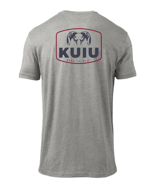 KUIU Here to Hunt Patch T-Shirt | Heather Grey