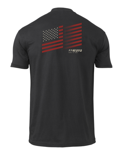 KUIU Retro Flag Fade T-Shirt | Military Green