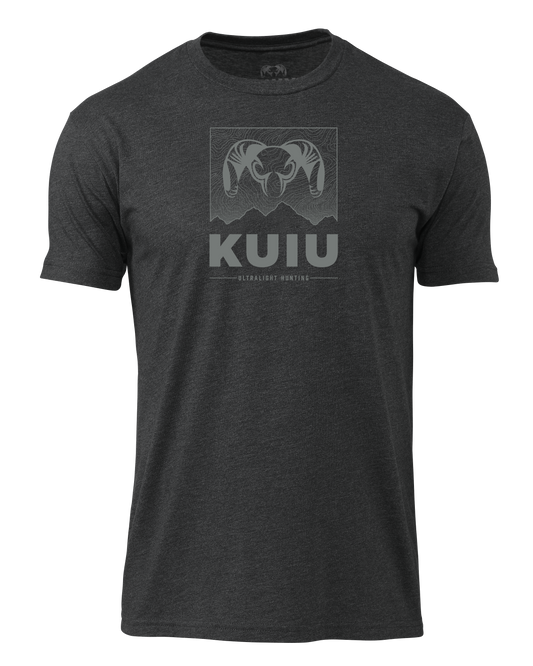 KUIU Topo Mountain T-Shirt | Charcoal