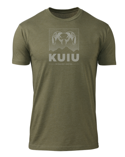 KUIU Topo Mountain T-Shirt | Charcoal