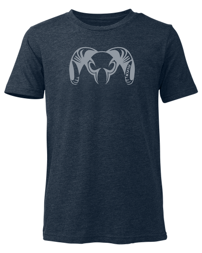 Youth Engraved Ram T-Shirt | Midnight Navy