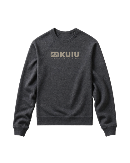 Toddler Block Logo Crewneck Sweatshirt | Heather Navy
