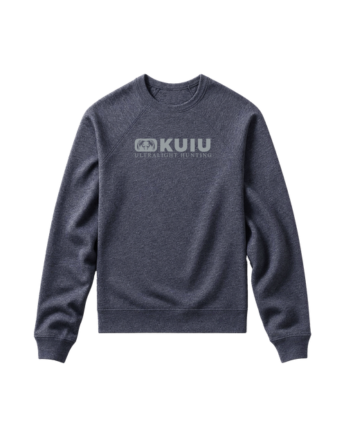 Toddler Block Logo Crewneck Sweatshirt | Heather Navy