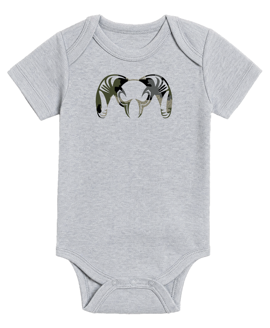 KUIU Verde Ram Baby One-Piece | Heather Grey