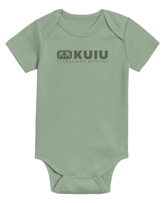 KUIU Block Logo Baby One-Piece | Thyme