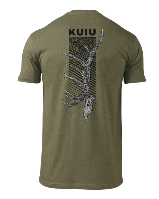 KUIU Elk Skull T-Shirt | Military Green